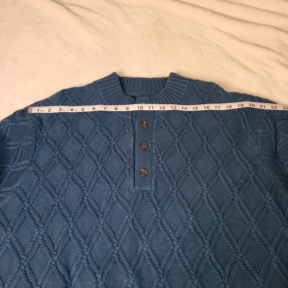 Norm Thompson Sweater. Teal/Blue. Cotton Blend. Men's XL NWOT - Picture 7 of 14
